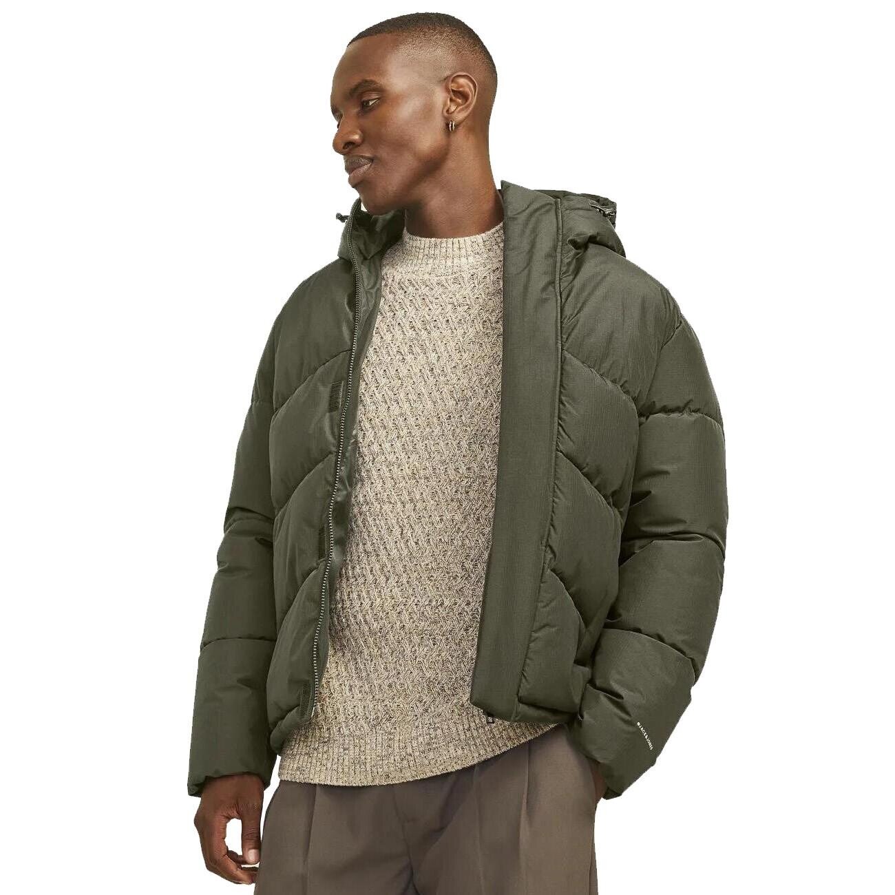 Jack & Jones 12259850 Jjworld Puffer Ceket Haki - 2