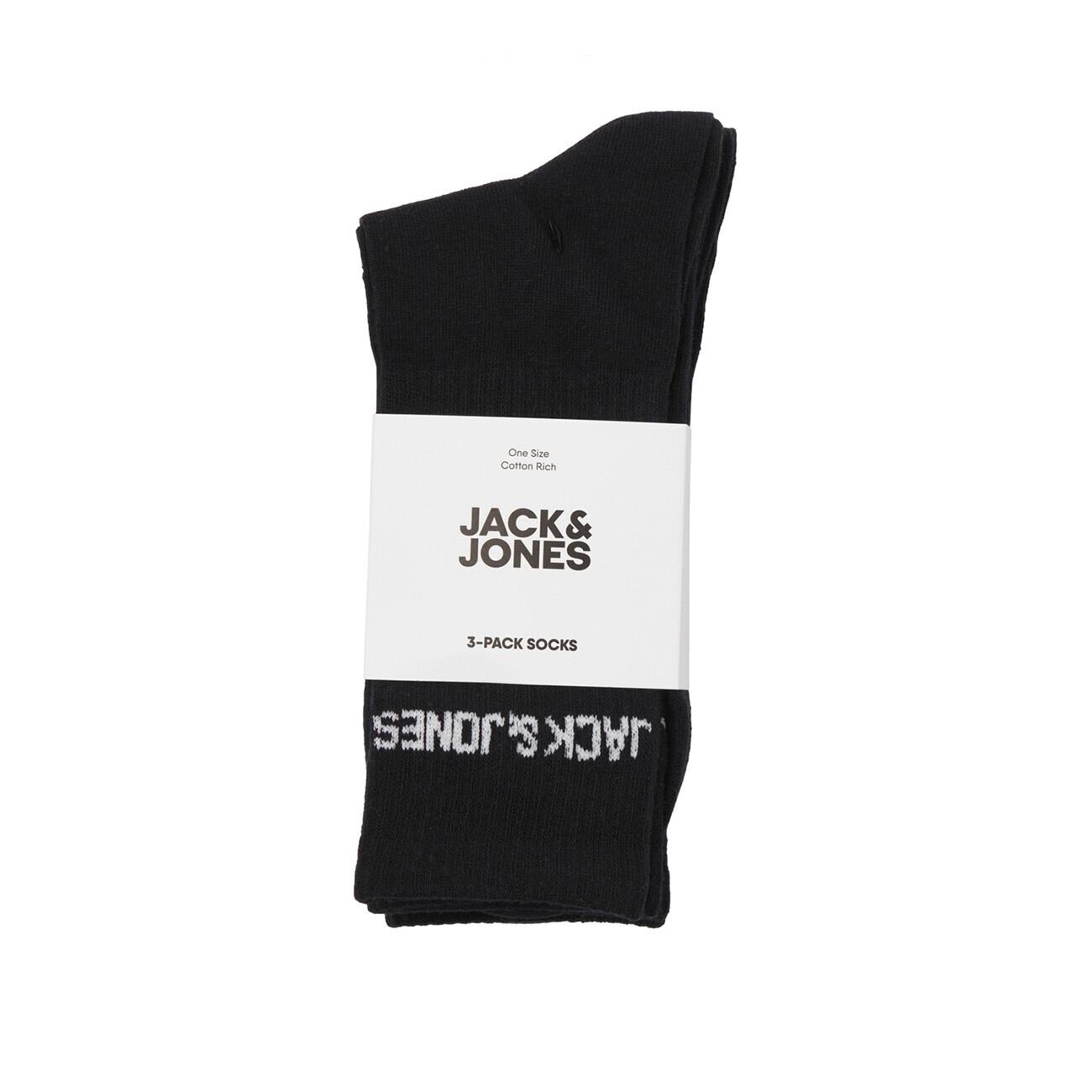 Jack & Jones 12260083 Jacmelvin Tennis Çorap 3'lü Noos Siyah - 2