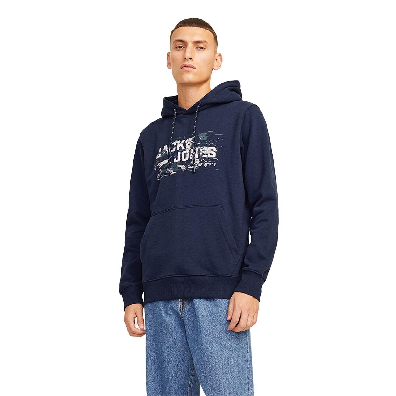 Jack & Jones 12261670 Jcooutdoor Logo Sweat Hood Sn Lacivert - 2