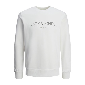 Jack & Jones 12261873 Jprblajared Sweat Crew Neck Beyaz 