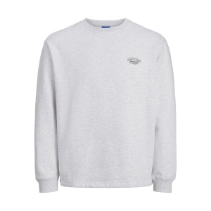 Jack & Jones 12262880 Jorbronx Arch Small Sweat Crew Neck Beyaz 