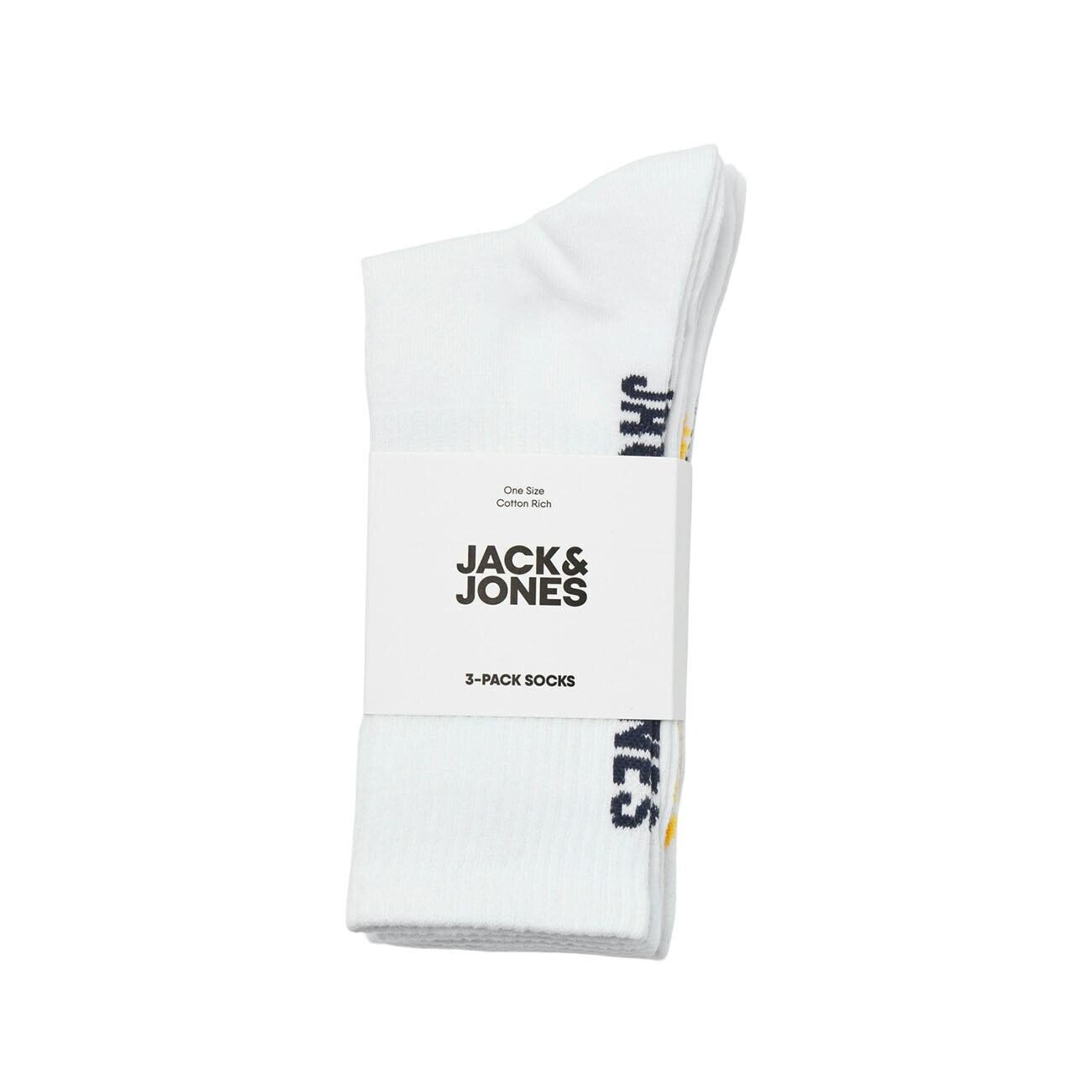 Jack & Jones 12263422 Jacjamie Tennis Çorap 3'lü Beyaz - 4