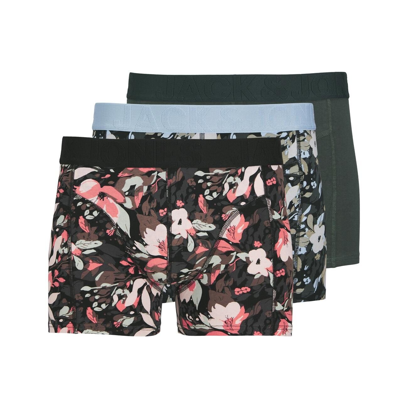 Jack & Jones 12263722 Jacjonah Flower 3'lü Boxer Sn Renkli - 1