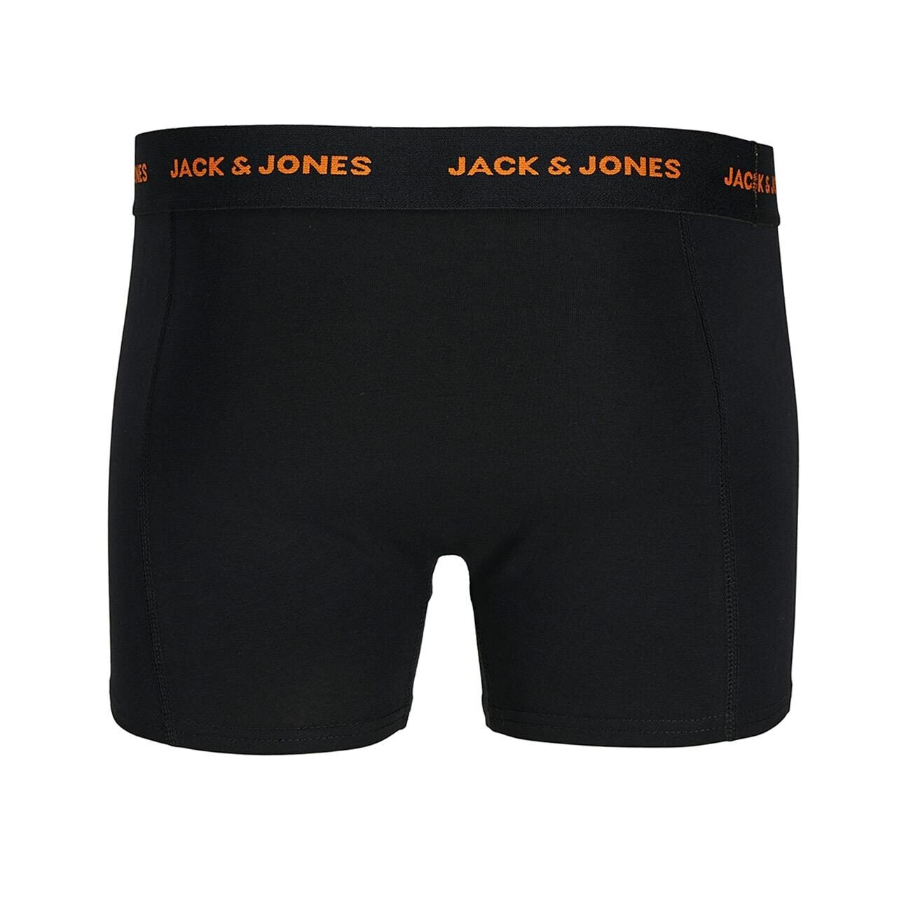 Jack & Jones 12263876 Jacmarvin Solid 3'lü Boxer Siyah - 3