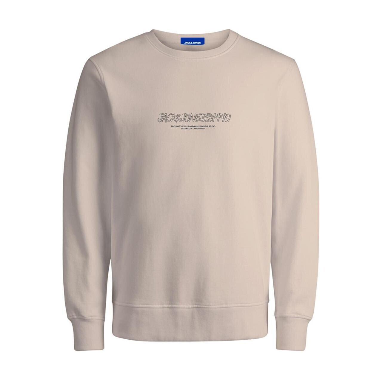 Jack & Jones 12266942 Jorbronx Sweat Crew Fst Krem - 1