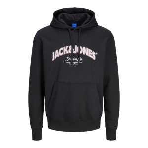 Jack & Jones 12267584 Jorbronx Arch Big Sweat Hood Ub Siyah 