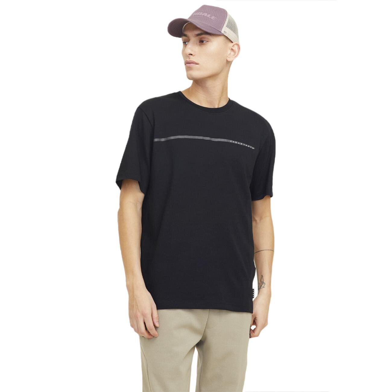 Jack & Jones 12273120 Jcofusion Full Branding Tee Ss Crew Siyah - 2