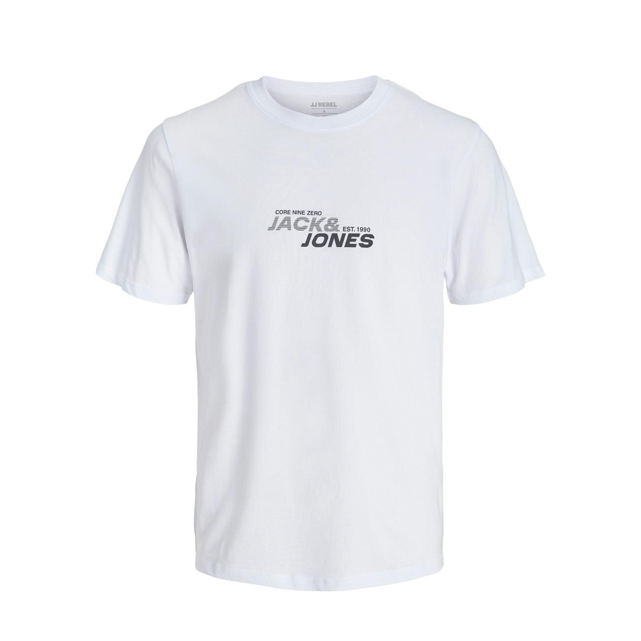 Jack & Jones 12276410 Jcotarmac Branding Tee Ss Crew Neck Fst Beyaz - 1