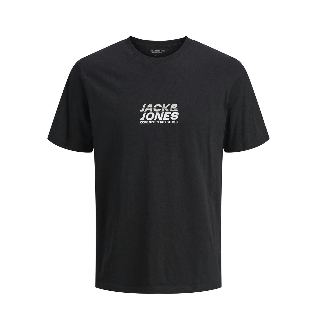 Jack & Jones 12276410 Jcotarmac Branding Tee Ss Crew Neck Fst Siyah - 1