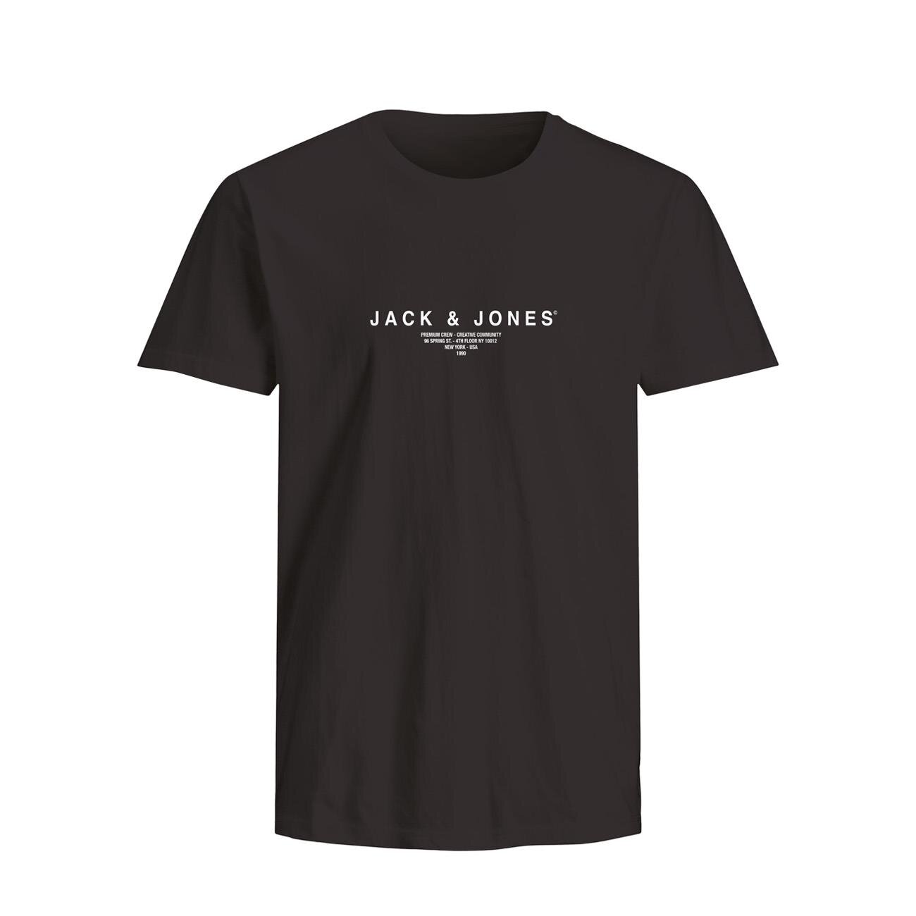 Jack & Jones 12276646 Jprblaharris Ss Tee Crew Neck Fst Siyah - 1