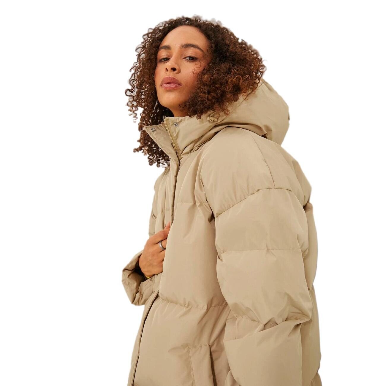 JJXX 12236531 Jxmisty Down Blend Long Puffer Otw Sn Bej - 4