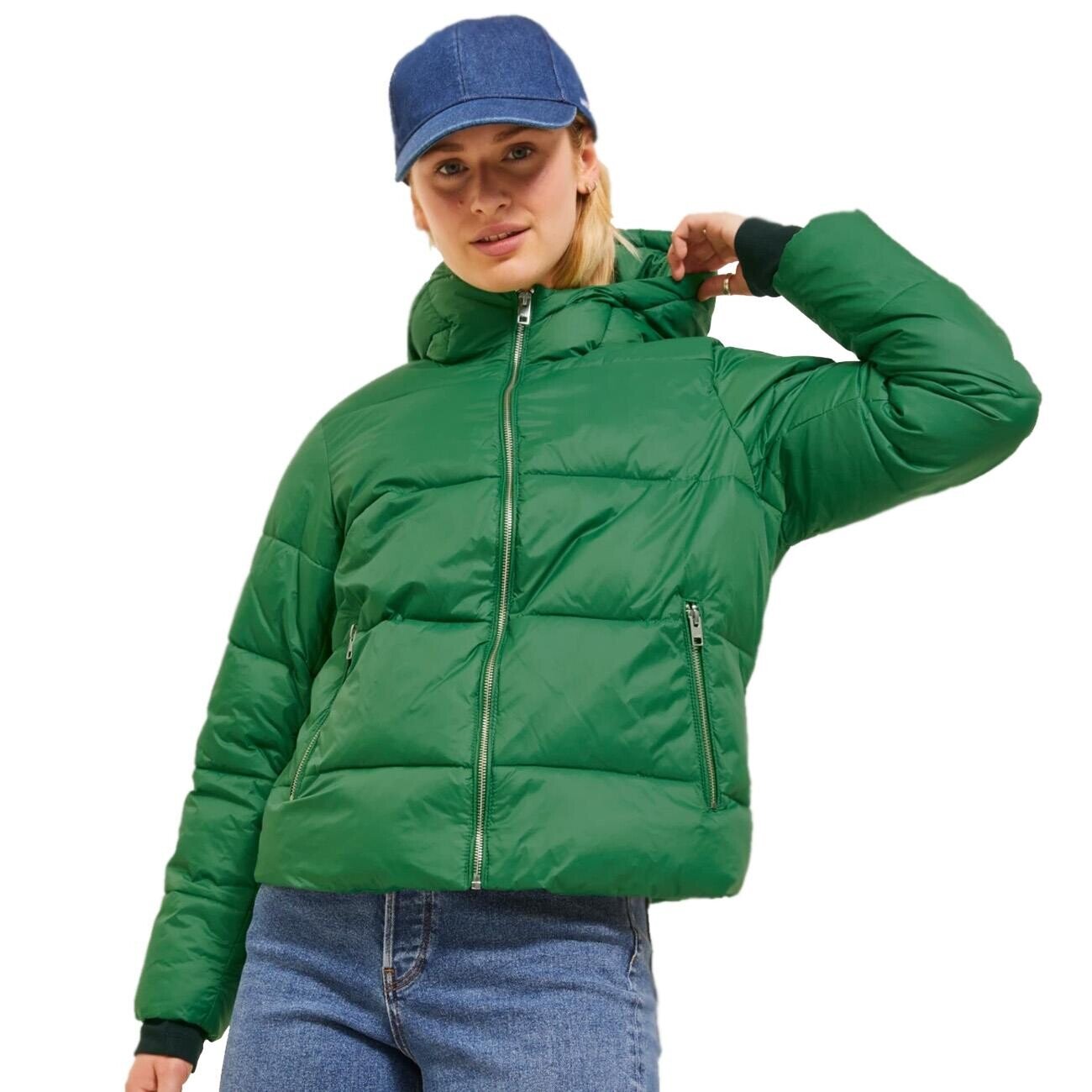 JJXX 12238268 Jxbillie Puffer Ceket Otw Sn Yeşil - 4