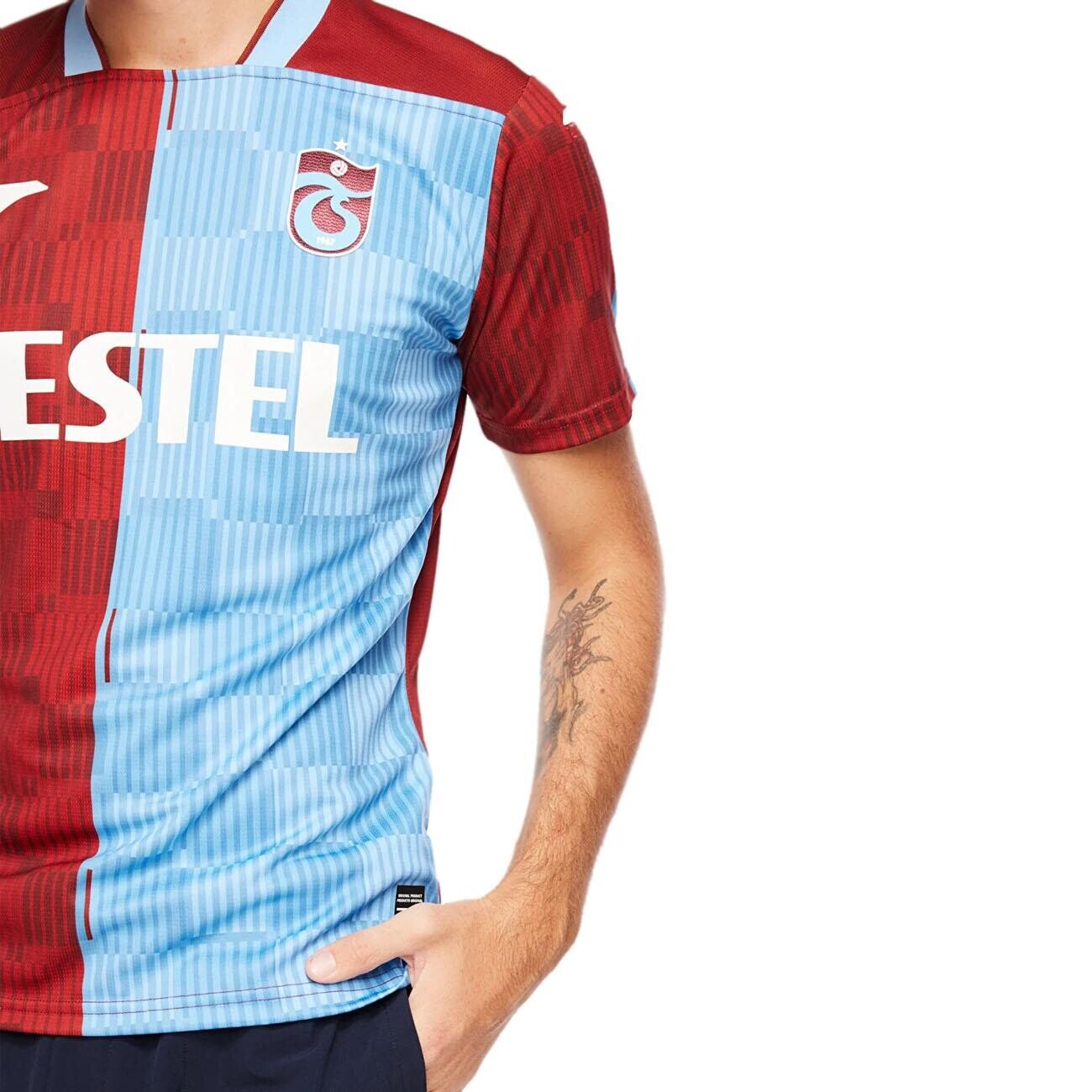 Joma 9212111 Trabzonspor Lisanslı Parçalı Forma Bordo-Mavi - 3