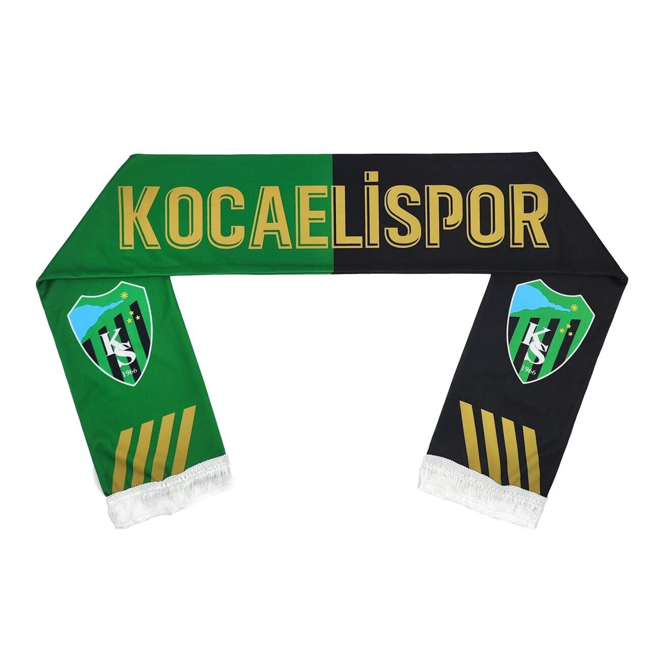 Kocaelispor Lisanslı Altın Şal Atkı Yeşil-Altın - 2