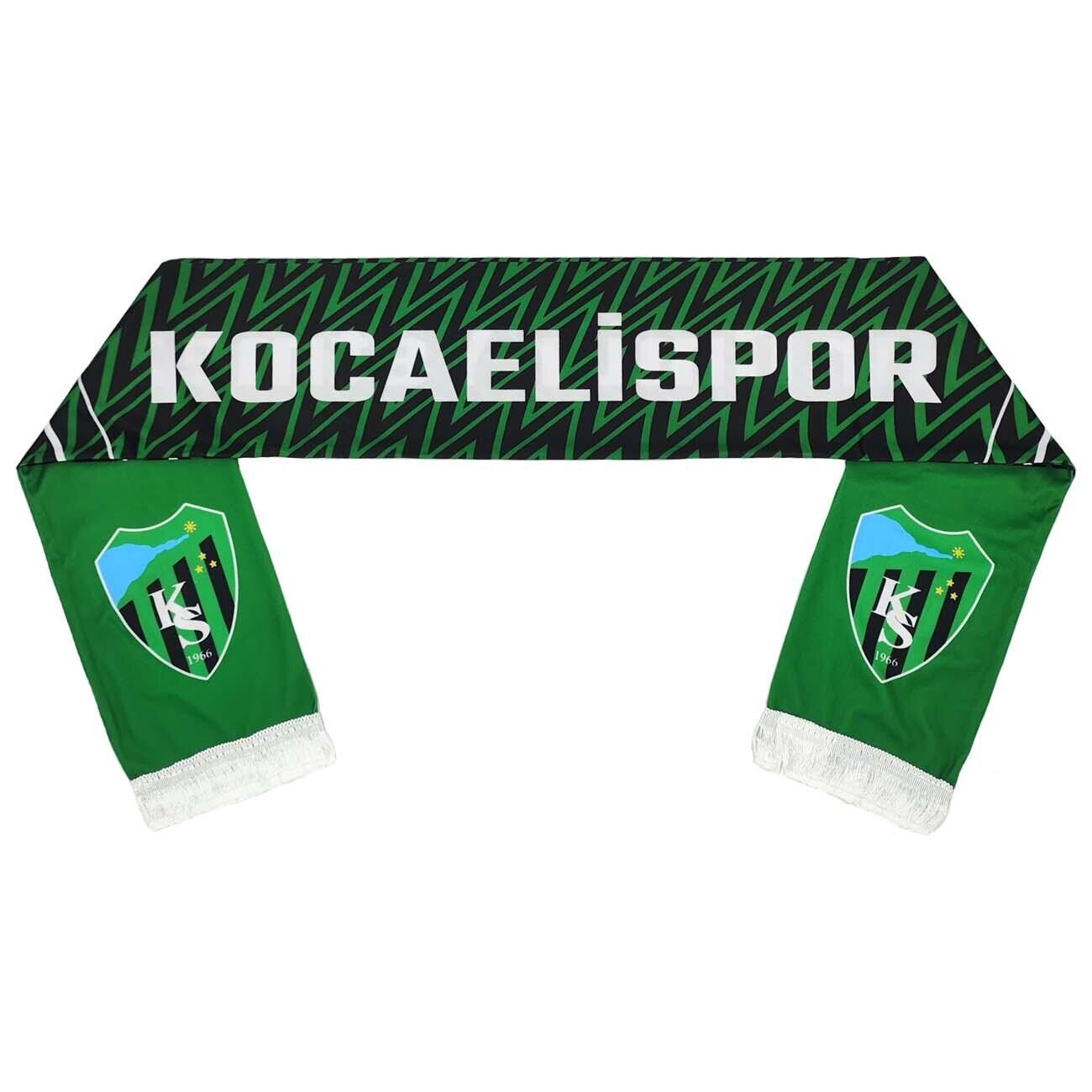 Kocaelispor Lisanslı Bir Ömür Yetmez Şal Atkı Yeşil-Siyah - 4