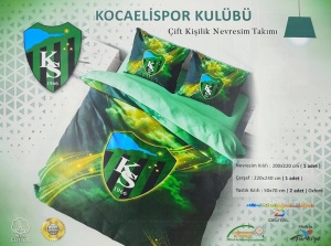 Kocaelispor Lisanslı Çift Kişilik Nevresim Takımı Yeşil 