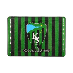 Kocaelispor Lisanslı Dikdörtgen Magnet Çubuklu Siyah 