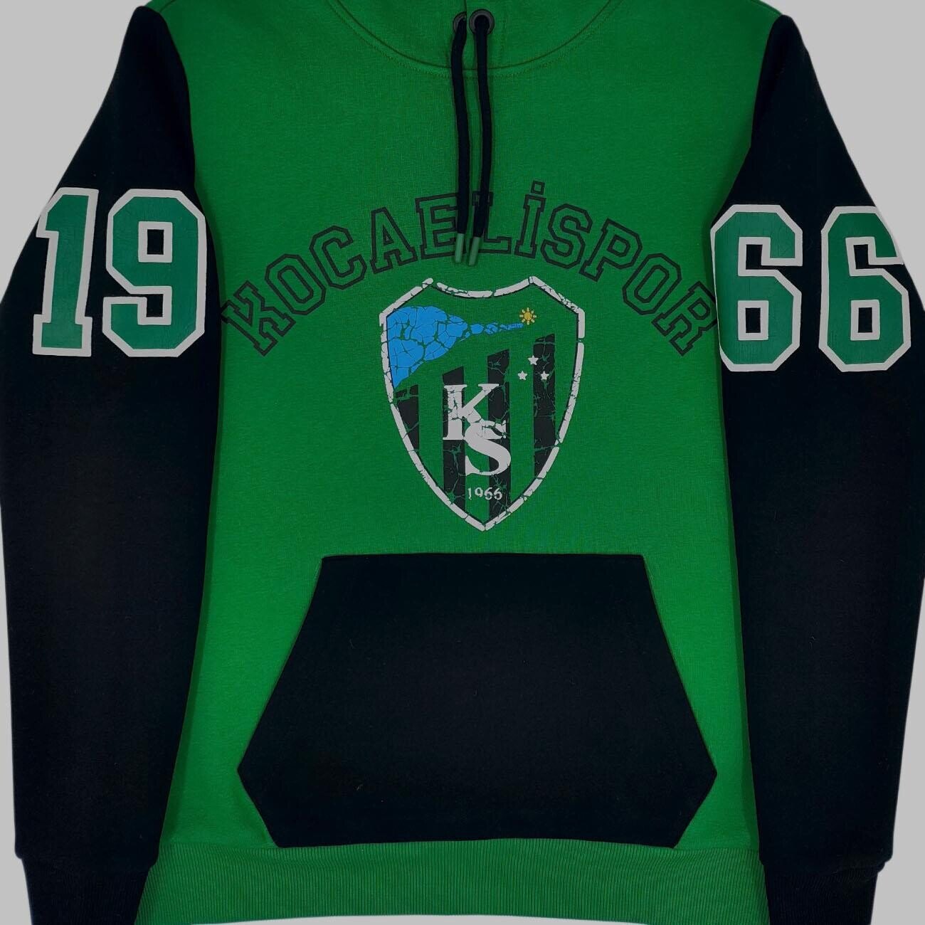 Kocaelispor Lisanslı Kapüşonlu Sweatshirt Yeşil-Siyah - 5