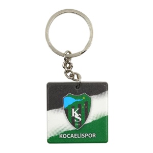 Kocaelispor Lisanslı Kare Anahtarlık Beyaz 