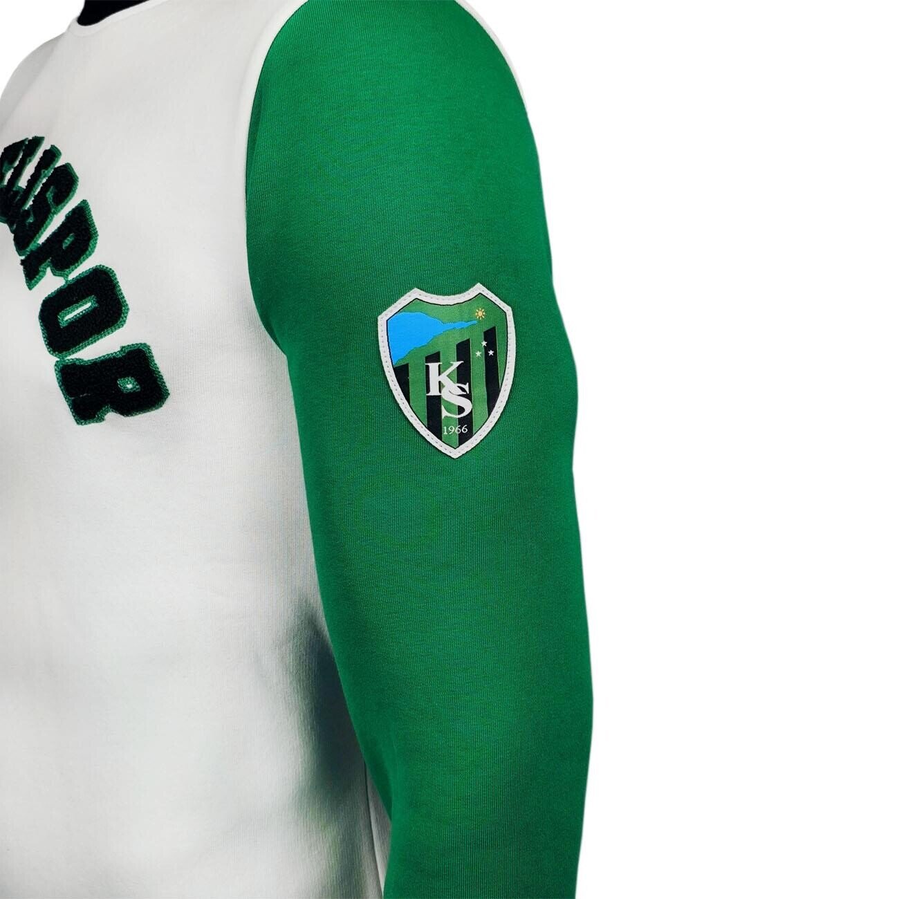 Kocaelispor Lisanslı Kol Detaylı Sweatshirt Yeşil-Siyah - 2