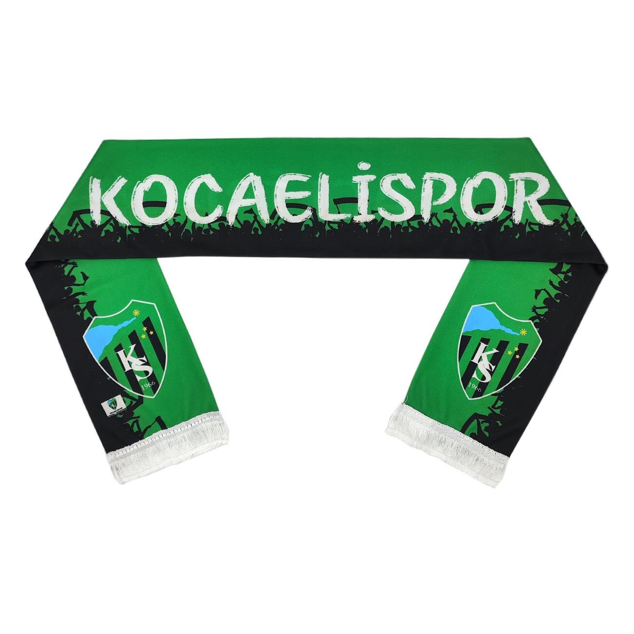 Kocaelispor Lisanslı Parçalı Şal Atkı Yeşil-Siyah - 3