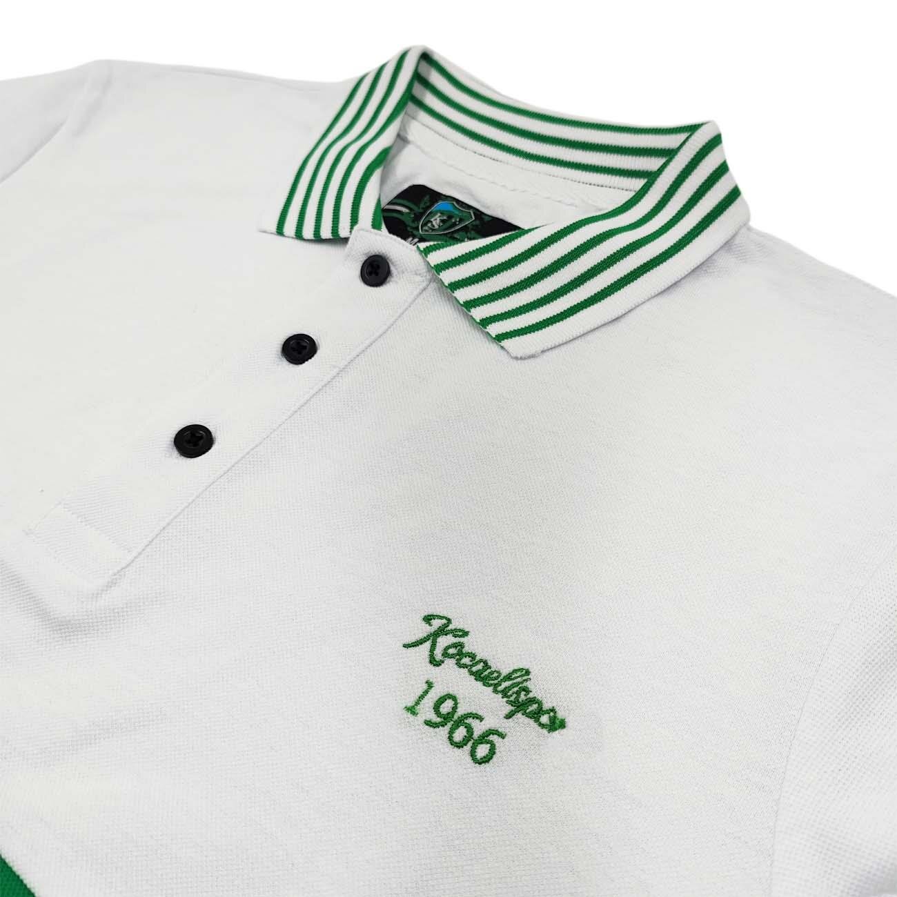 Kocaelispor Lisanslı Polo Yaka Parçalı T-Shirt Beyaz - 3