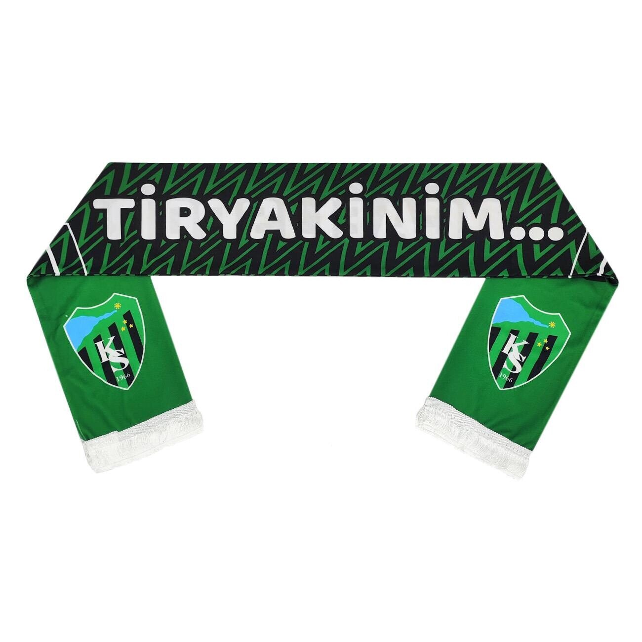 Kocaelispor Lisanslı Tiryakinim Şal Atkı Yeşil-Siyah - 3