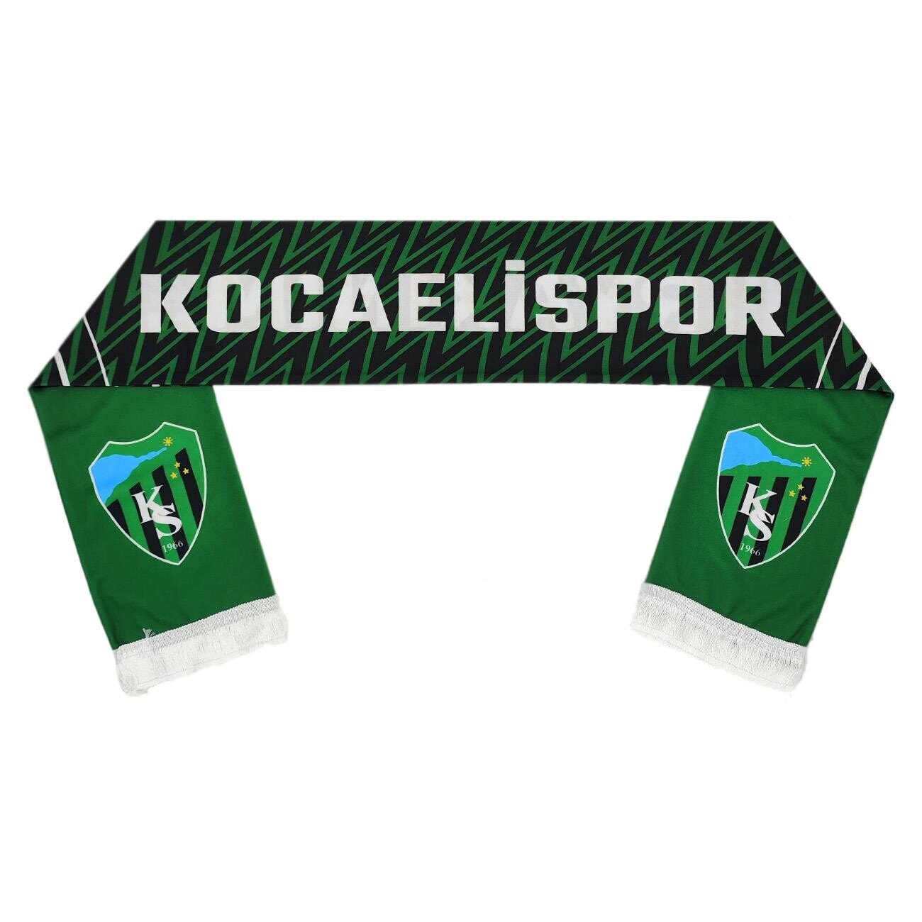 Kocaelispor Lisanslı Tiryakinim Şal Atkı Yeşil-Siyah - 4