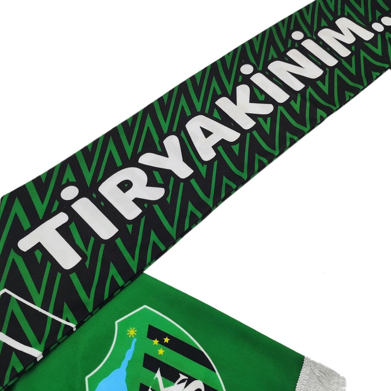 Kocaelispor Lisanslı Tiryakinim Şal Atkı Yeşil-Siyah - 5