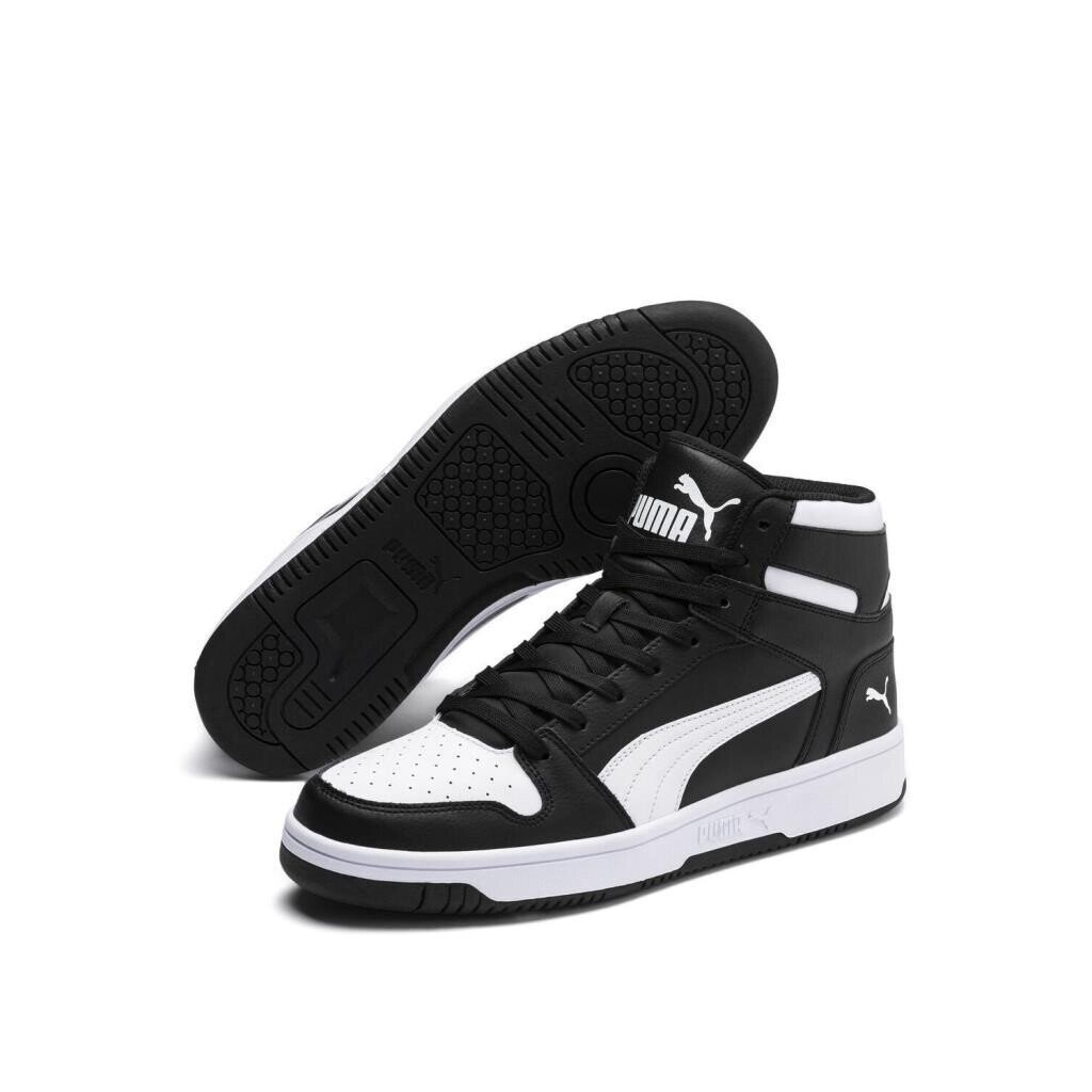 Puma 369573 Rebound Lay Up Sl Spor Ayakkabı Siyah-Beyaz - 3