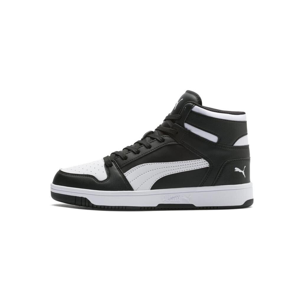 Puma 369573 Rebound Lay Up Sl Spor Ayakkabı Siyah-Beyaz - 4