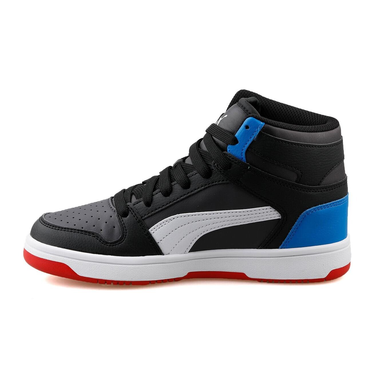 Puma 370486 Rebound Layup SL Jr Spor Ayakkabı Siyah-Mavi - 2