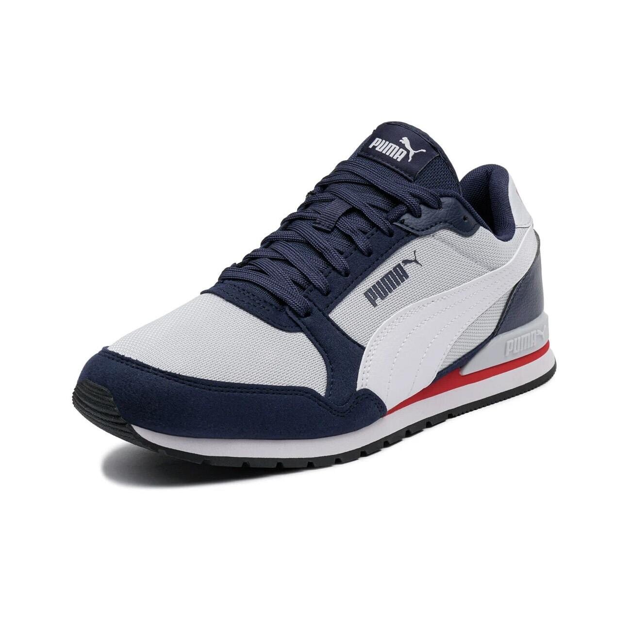 Puma 384640 St Runner V3 Mesh Spor Ayakkabı Gri-Lacivert - 3