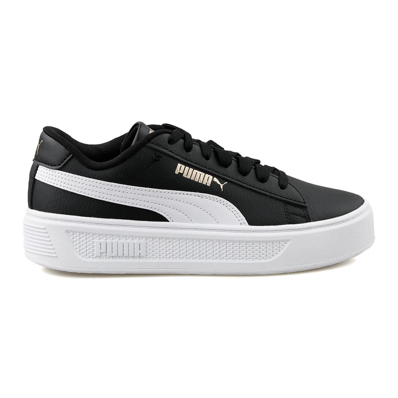 Puma 390758 Smash Platform V3 Spor Ayakkabı Siyah-Beyaz - 1