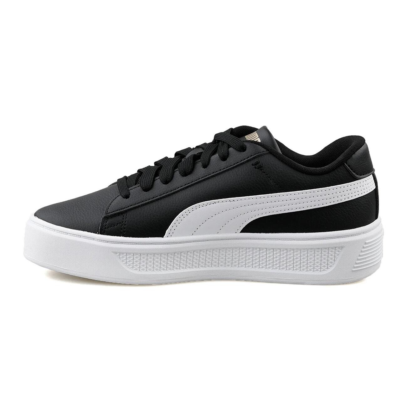 Puma 390758 Smash Platform V3 Spor Ayakkabı Siyah-Beyaz - 2