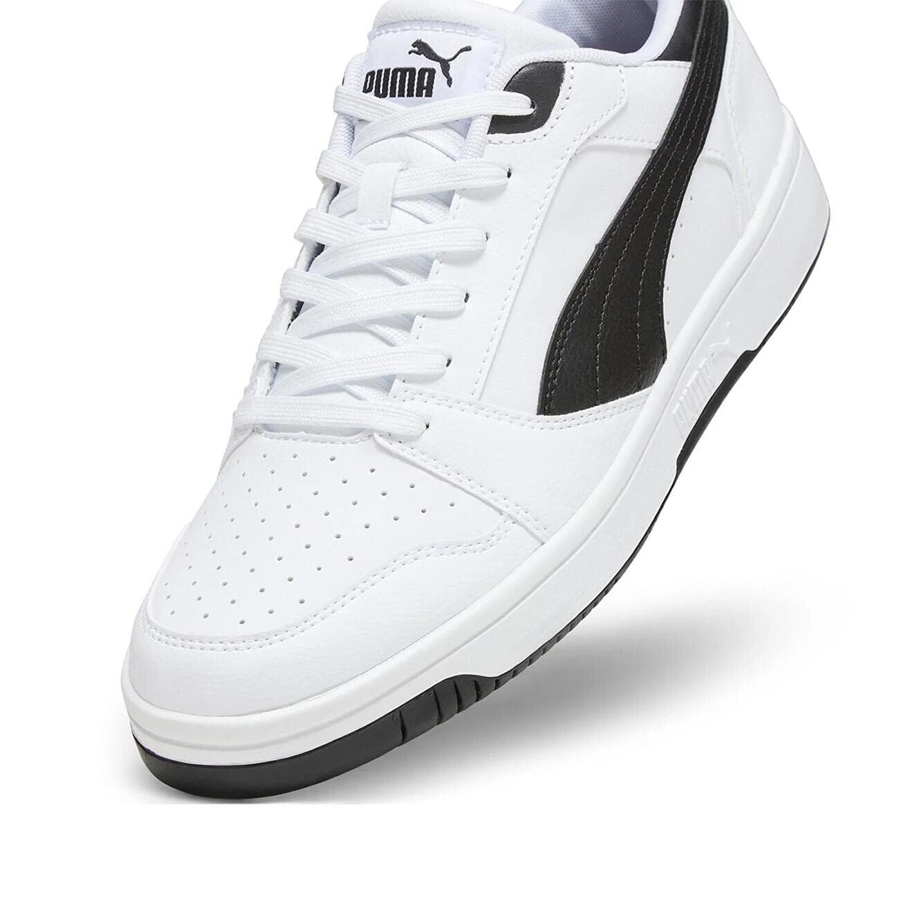 Puma 392328 Rebound v6 Low Beyaz-Siyah - 4