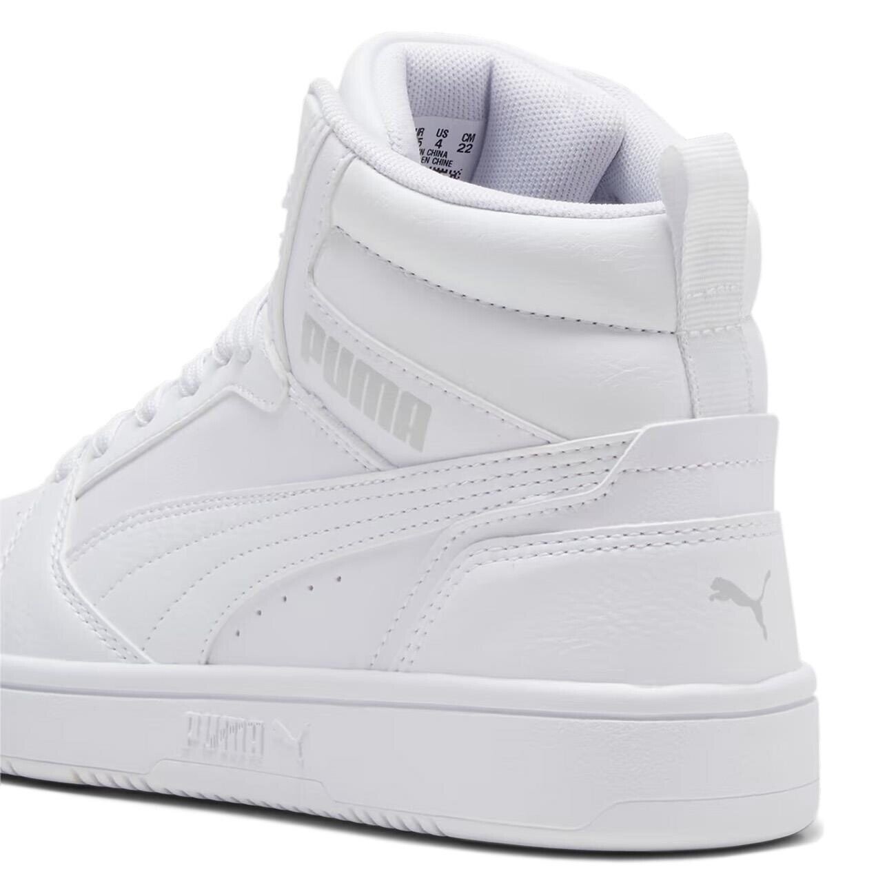 Puma 393831 Rebound V6 Mid Jr Spor Ayakkabı Beyaz - 4