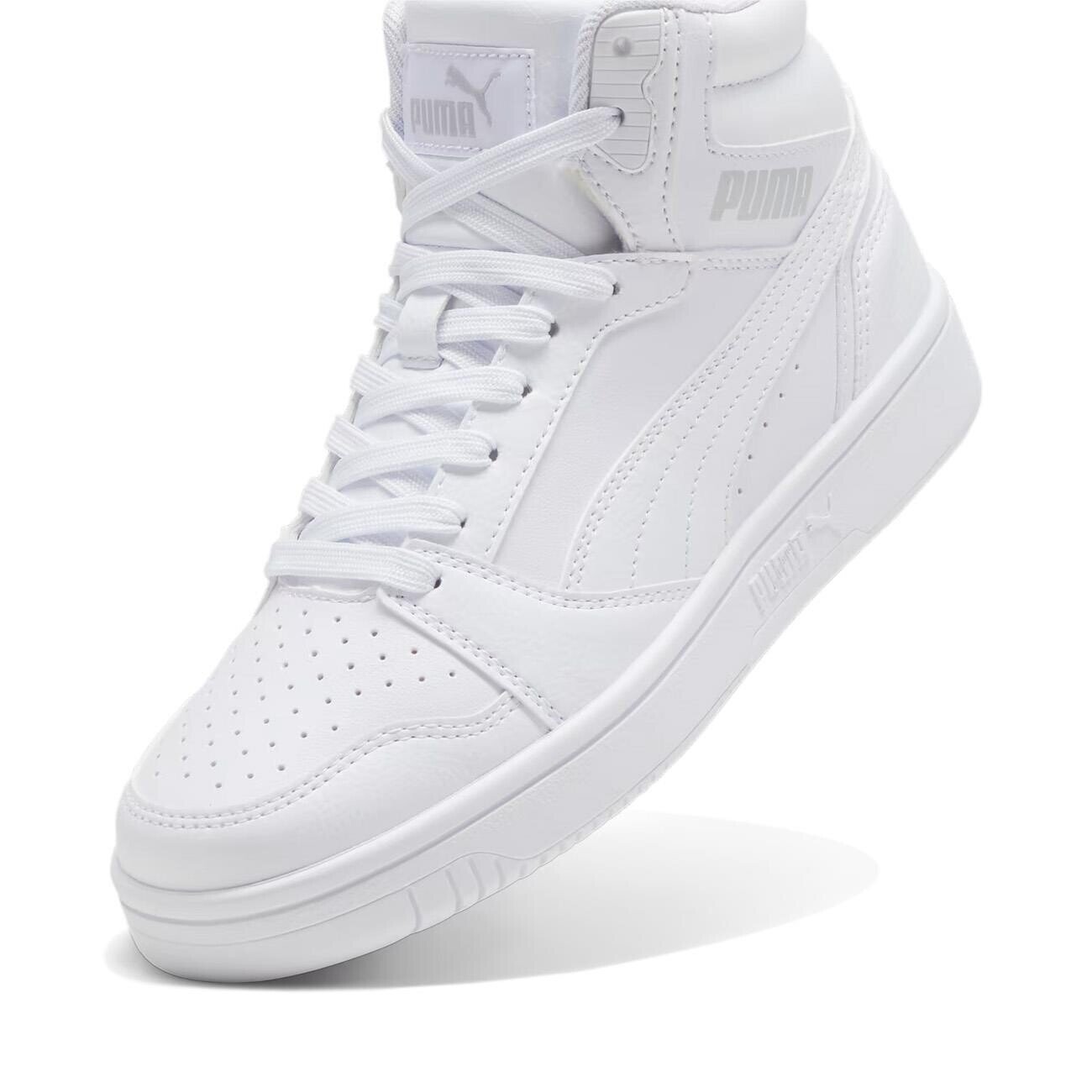 Puma 393831 Rebound V6 Mid Jr Spor Ayakkabı Beyaz - 5