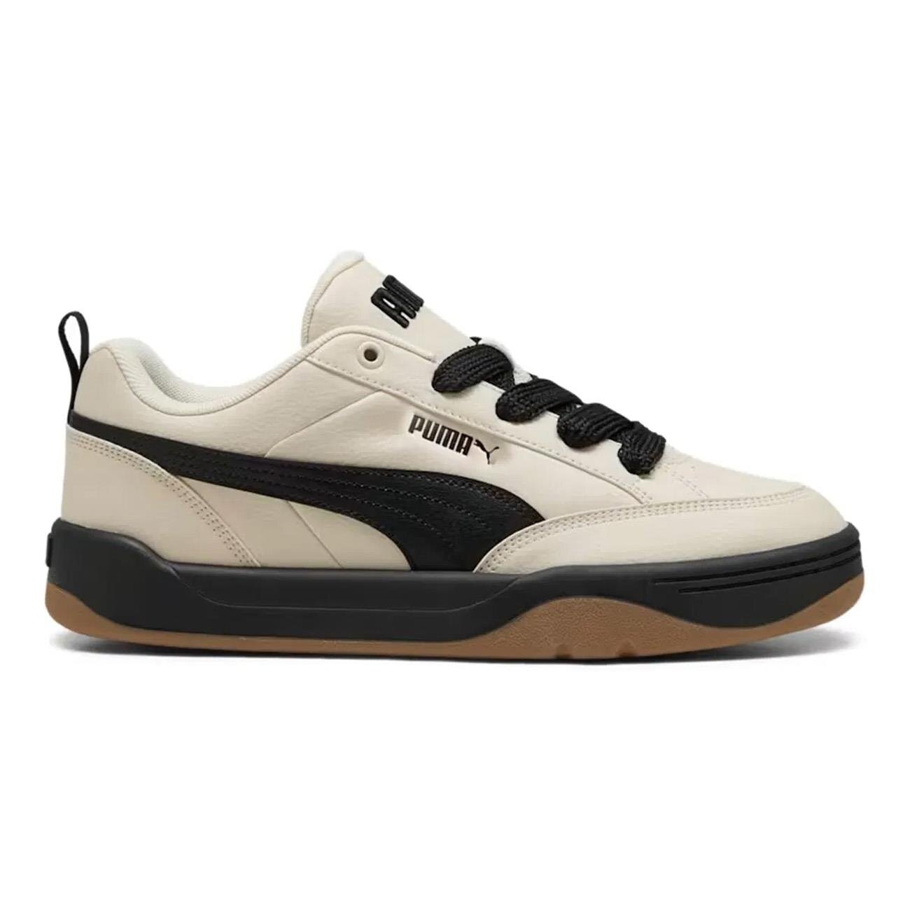 Puma 395084 Park Lifestyle-White-Gray-Sugared Almond Spor Ayakkabı Bej - 1