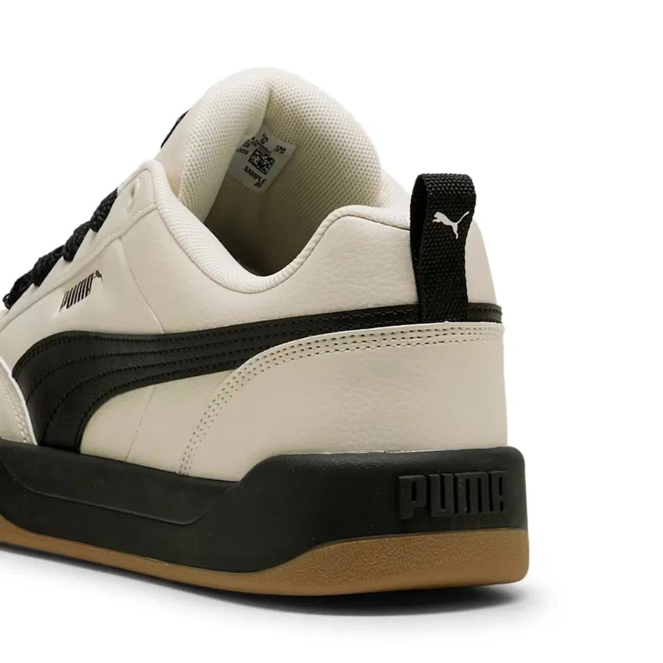 Puma 395084 Park Lifestyle-White-Gray-Sugared Almond Spor Ayakkabı Bej - 4