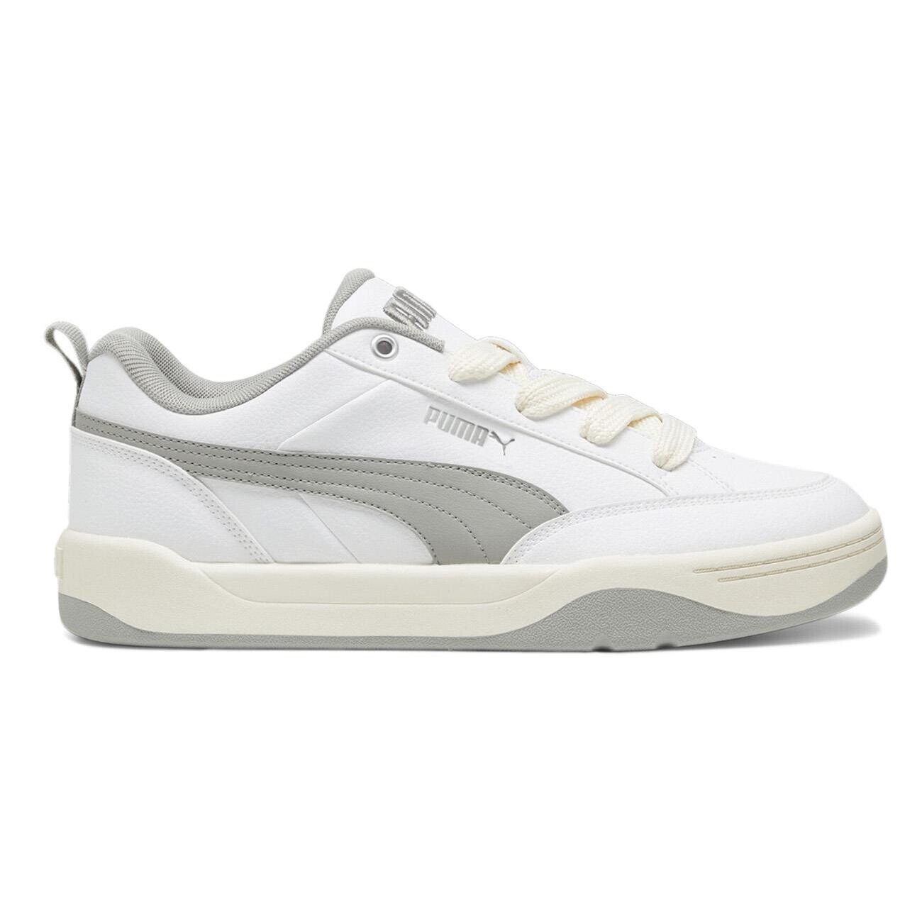 Puma 395084 Park Lifestyle-White-Gray-Sugared Almond Spor Ayakkabı Beyaz - 1