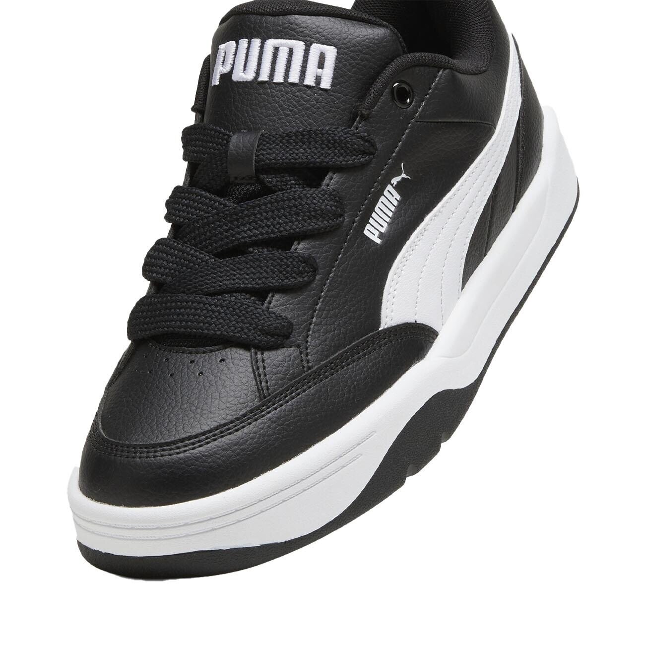 Puma 395084 Park Lifestyle-White-Gray-Sugared Almond Spor Ayakkabı Siyah - 5