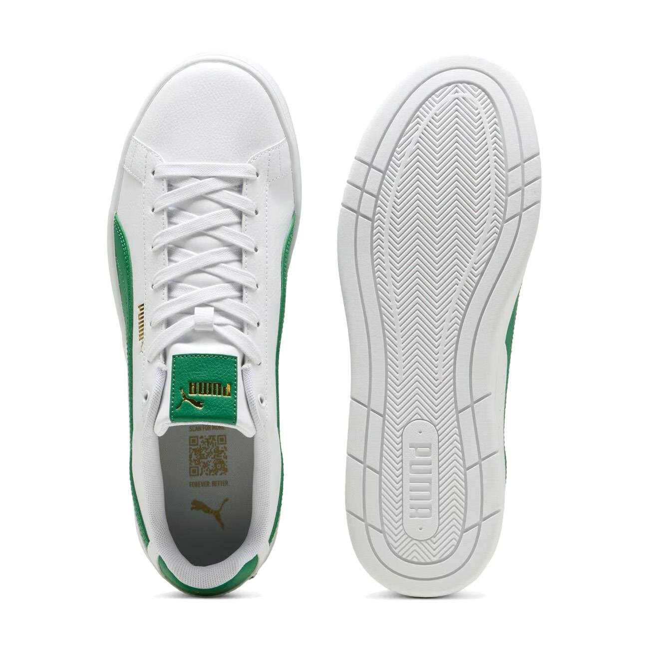 Puma 400284 Court Classico Spor Ayakkabı Beyaz-Yeşil - 5