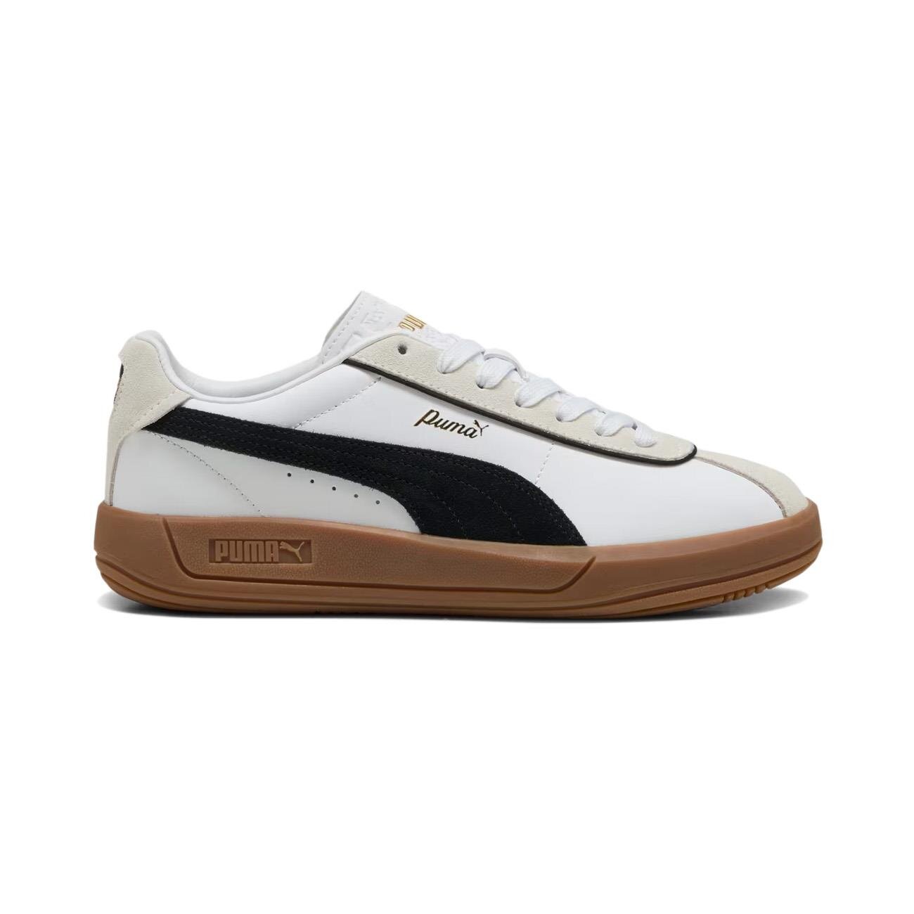 Puma 400364 Club Klassika Spor Ayakkabı Beyaz-Siyah - 1