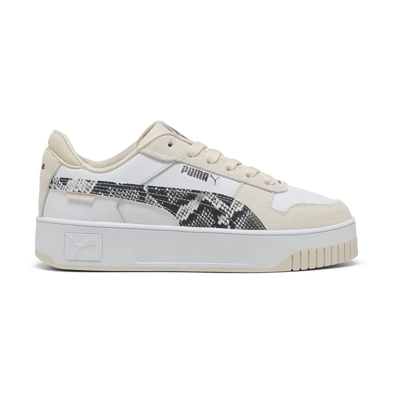 Puma 401611 Carina Street Snake Chic Spor Ayakkabı Beyaz-Siyah - 1