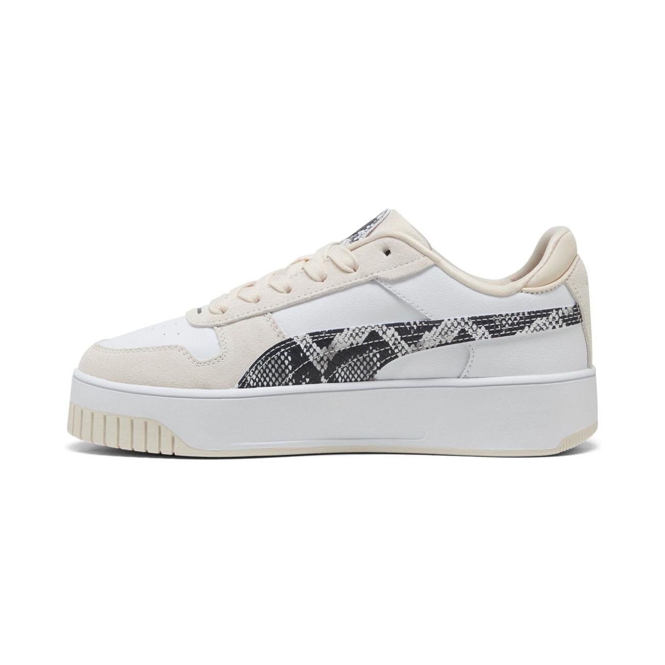 Puma 401611 Carina Street Snake Chic Spor Ayakkabı Beyaz-Siyah - 2