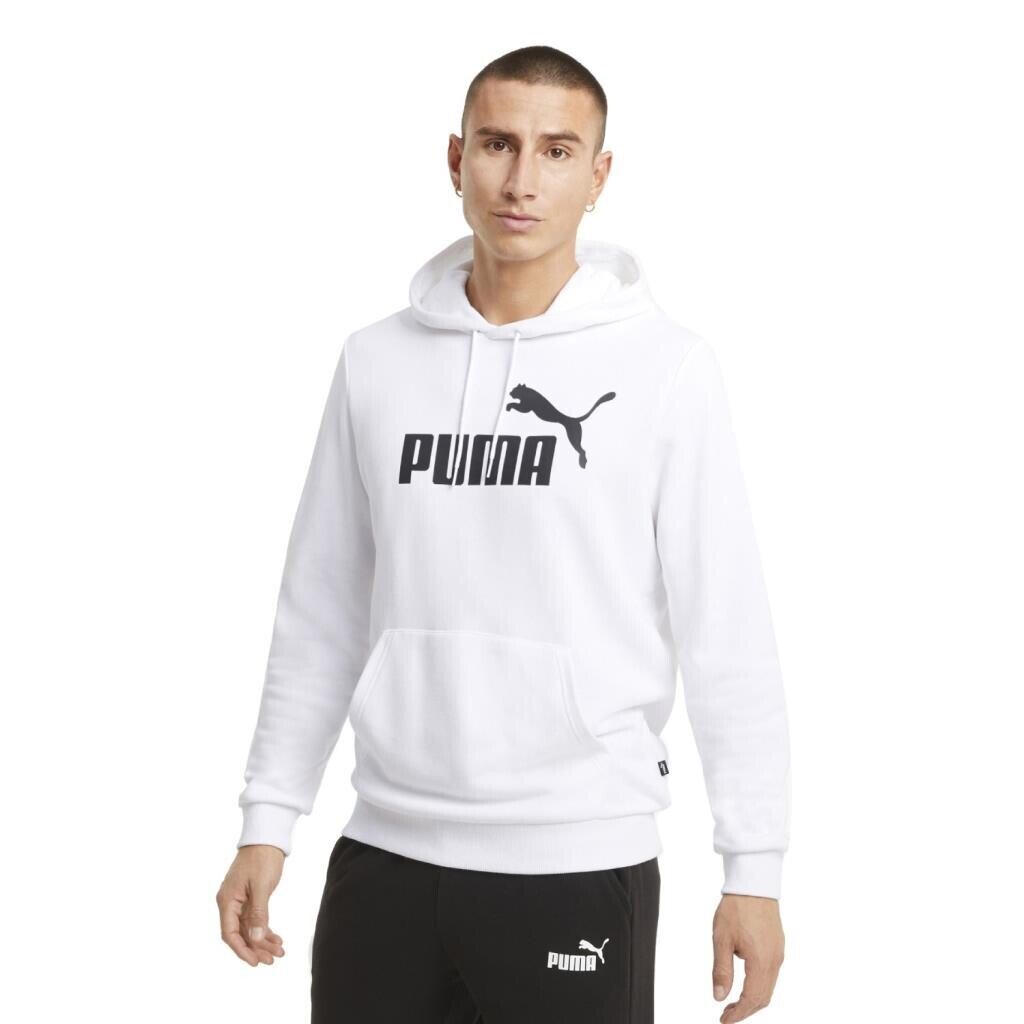 Puma 586688 Ess Big Logo Hoodie Sweatshirt Beyaz - 1