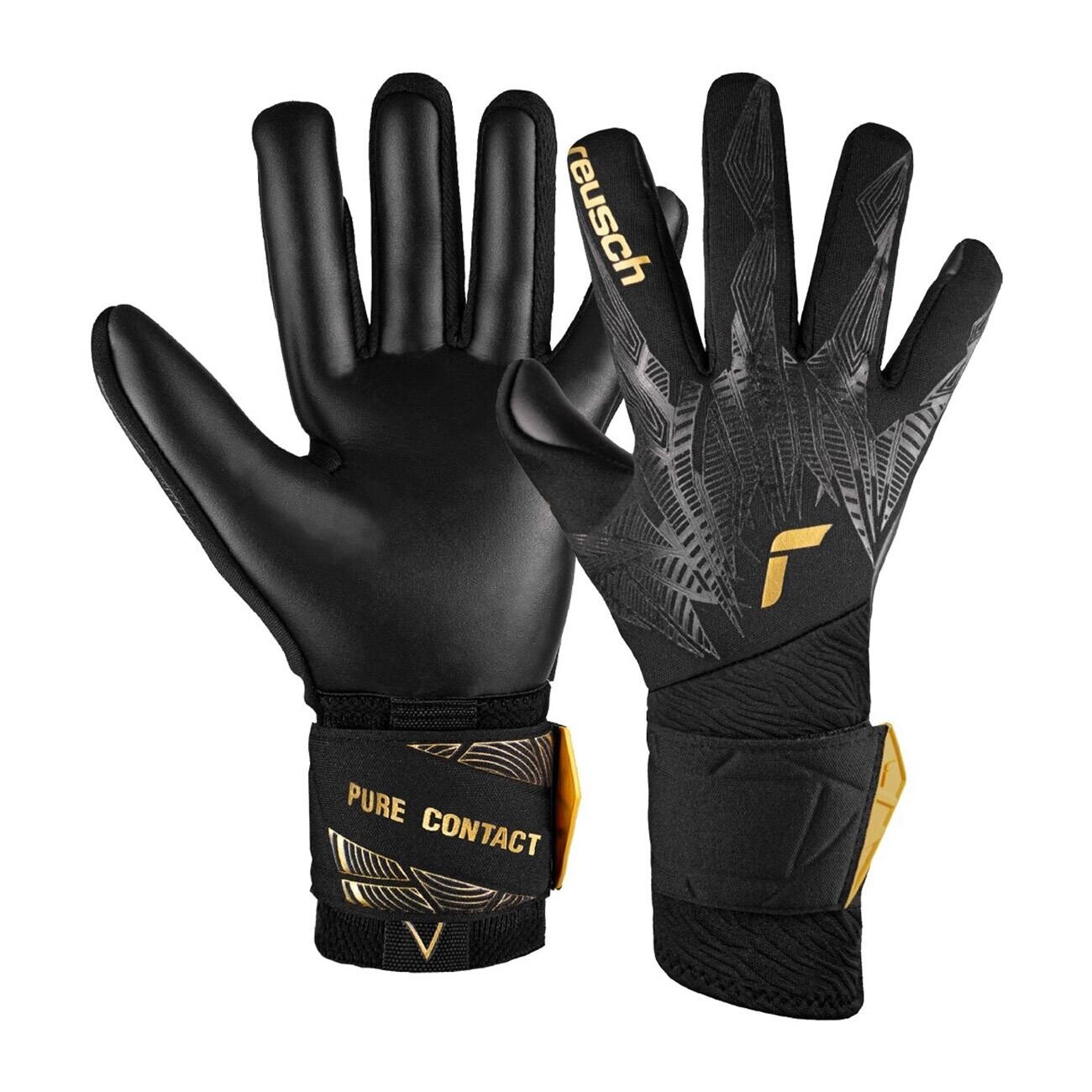 Reusch 5470700 Pure Contact Infinity Kaleci Eldivenleri Siyah-Altın - 4