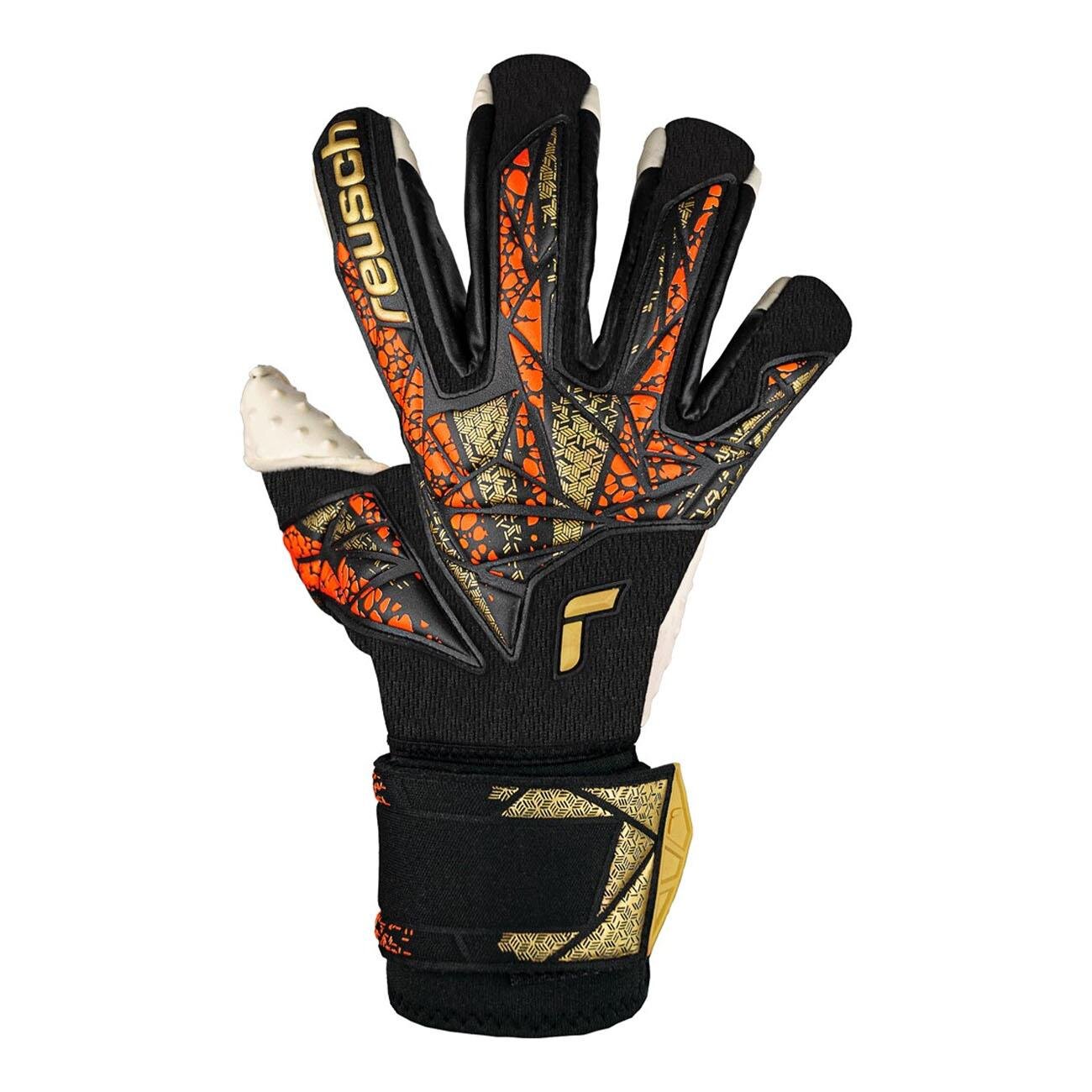 Reusch 5470978 Attrakt Speedbump Ortho Kaleci Eldiveni Siyah-Gold - 1