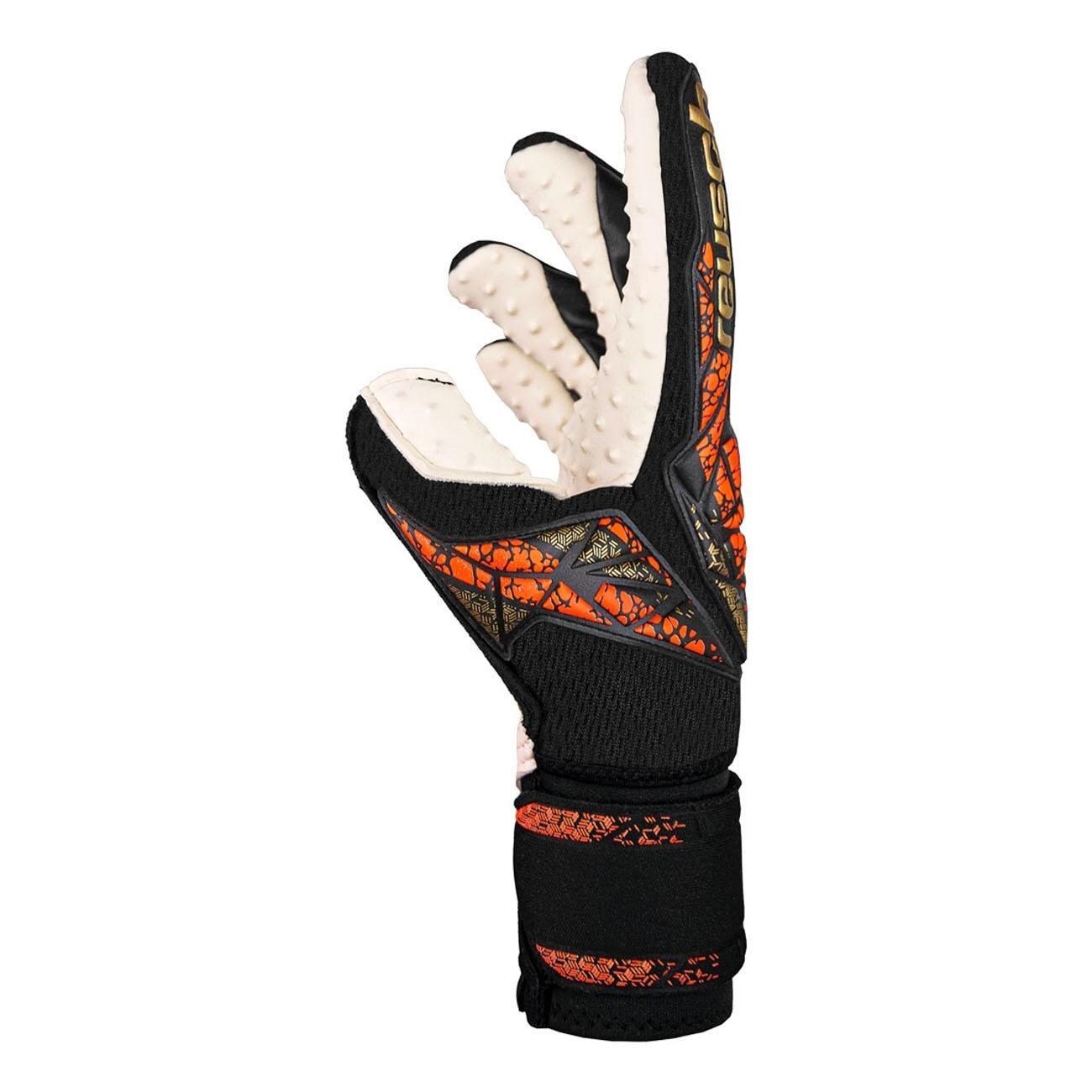 Reusch 5470978 Attrakt Speedbump Ortho Kaleci Eldiveni Siyah-Gold - 2